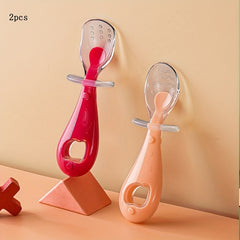 Baby Silicone Short Handle Spoon Complementary Food Spoon