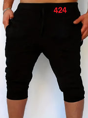 Men's Solid Comfy Stretch Shorts with Elastic Waist - Summer Casual Wear