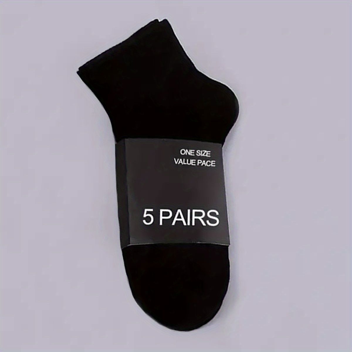 30 Pairs Solid Socks Comfy & Breathable Women's Stockings & Hosiery