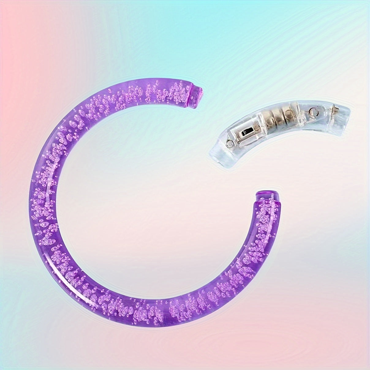 Colorful Acrylic Luminous Bracelets, Ideal for Parties & Concerts