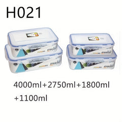4pcs Refrigerator Storage Boxes Fresh-Keeping Set