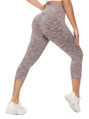 Honeycomb Yoga Leggings with Pockets, Butt Lifting Fitness Workouts