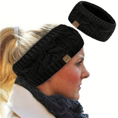 Winter Cable Knit Head Wrap Ear Warmers for Women