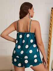 Satin Polka Dot Pajama Set