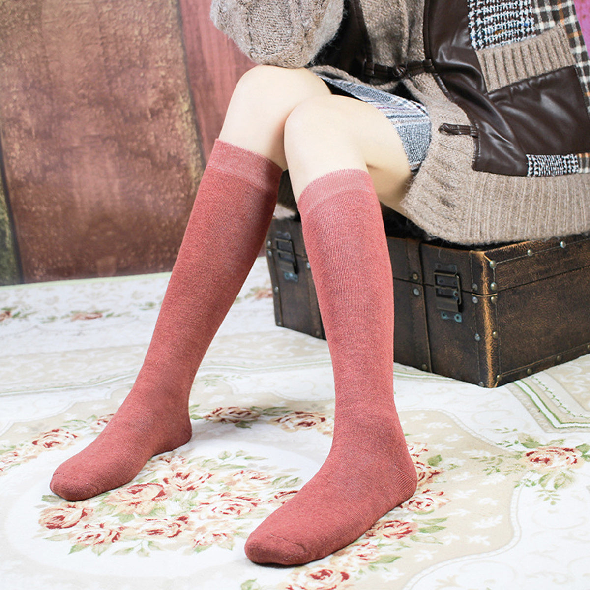 Women's Thigh High Socks Winter Warm Long Over The Knee Stockings