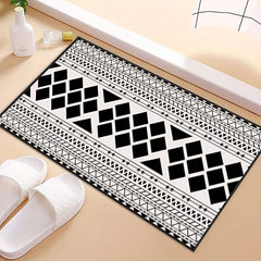 Nordic Minimalist Long Hallway Rug Kitchen Mat Absorbent Bath Mat