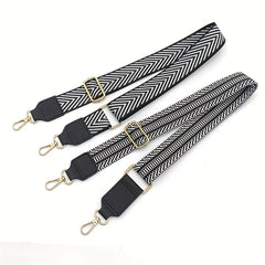 Geometric Pattern Bag Strap - Adjustable and Durable - Travel Bag Accessory