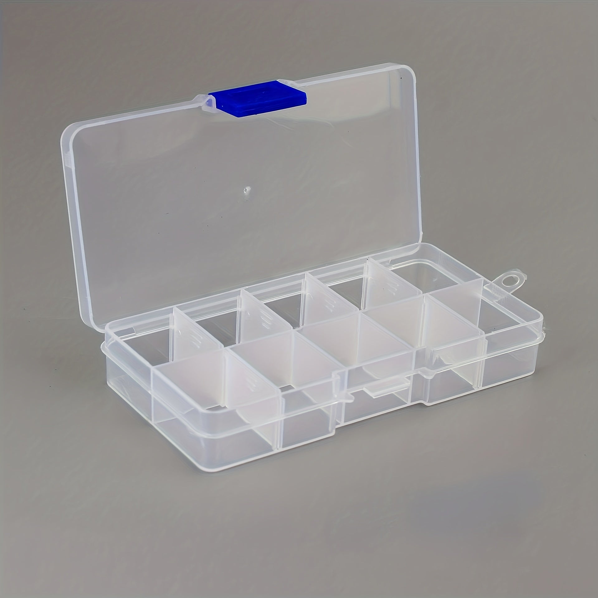 Adjustable Travel Jewelry Organizer Box 10 Grids Storage Container