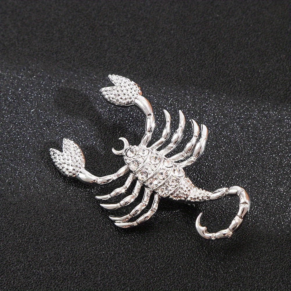 Scorpion Brooch Alloy Inlaid Diamond Pin Clothing Accessories