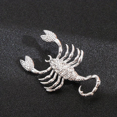 Scorpion Brooch Alloy Inlaid Diamond Pin Clothing Accessories