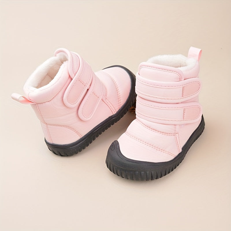 Boys' Snow Boots Soft Warm Plus Fleece Outdoor Hiking Winter Shoes