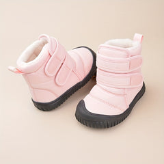 Boys' Snow Boots Soft Warm Plus Fleece Outdoor Hiking Winter Shoes