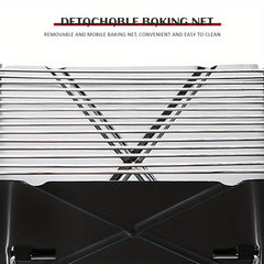1pc Folding Charcoal Grill for Outdoor & Home Cooking