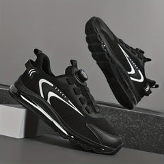 Men's Rotary Buckle Sneakers Air Cushion Athletic Shoes Shock absorbing