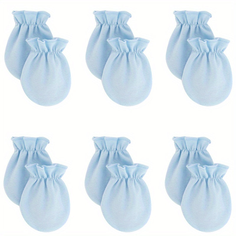 6pcs Toddler Baby Casual Thermal Mittens for Autumn and Spring