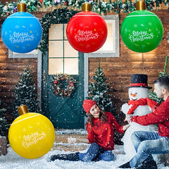 1pc Inflatable Christmas Ball Yard Decoration Toy
