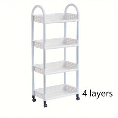 1pc Storage Rack Trolley Storage Rack grid Capacity Home Organization
