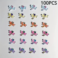 30pcs Mini Dragonfly Resin Sticker Scrapbooking DIY Jewelry Craft