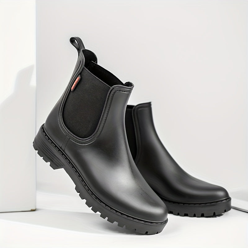 Women's Waterproof Rain Boots Comfortable Solid Outdoor Boots