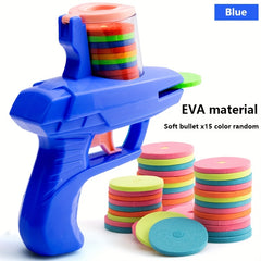 Foam Flying Saucer Launcher Toy Handheld for Indoor & Outdoor Games