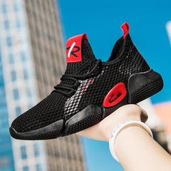 Men's Mesh Lace up Sneakers Athletic Shoes