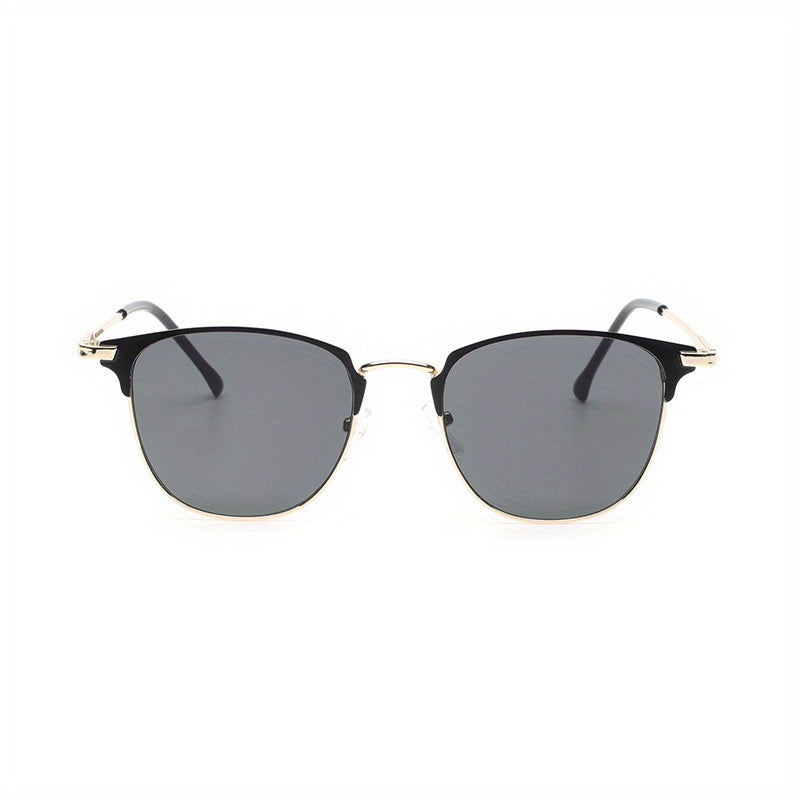 Cat Eye Sunglasses Metal Square Frame UV400