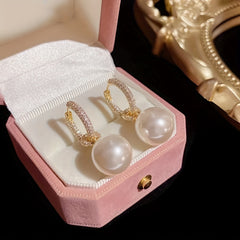Pearl Zircon Earrings for Women