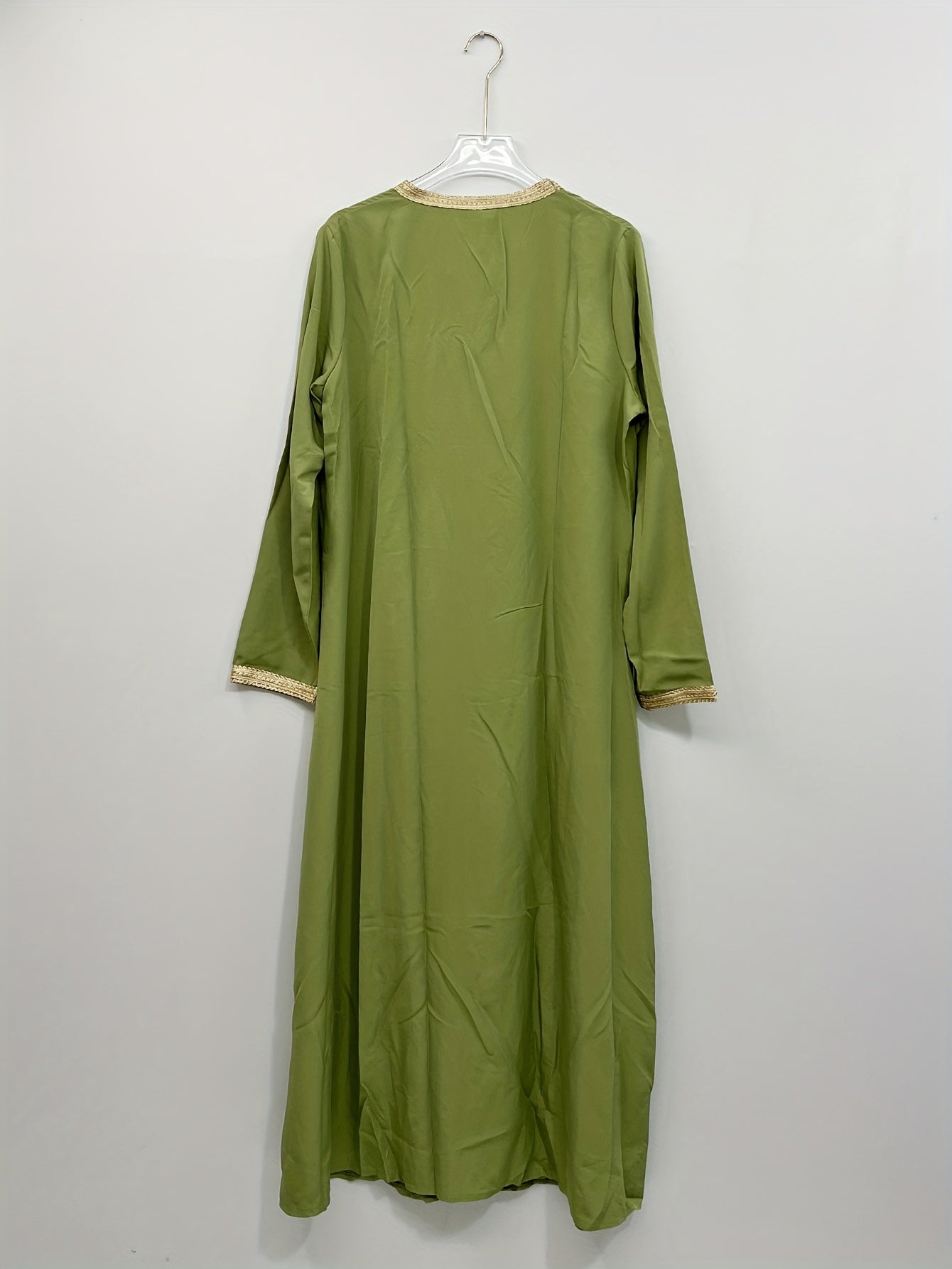 Lace Sleeve V Neck Maxi Dress