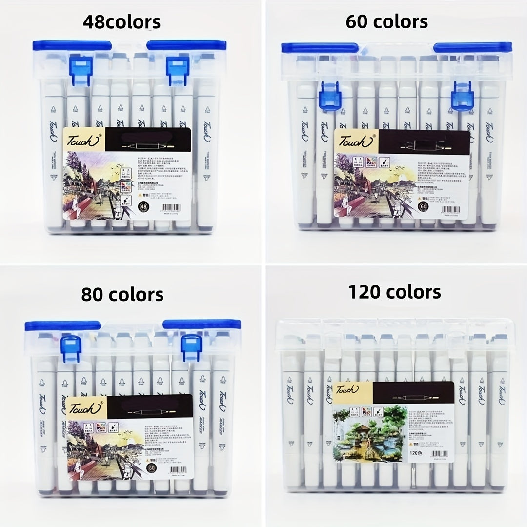 6th Gen Marker Pen Set - Student Anime Painting Watercolor Notebook Double End