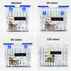 6th Gen Marker Pen Set - Student Anime Painting Watercolor Notebook Double End
