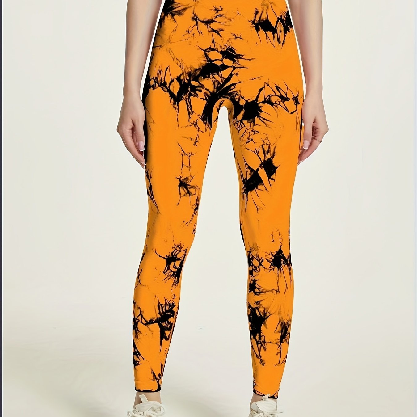 High Waist Tie Dye Leggings Seamless Workout Pants for Women