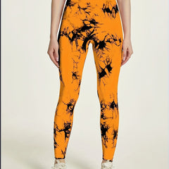 High Waist Tie Dye Leggings Seamless Workout Pants for Women