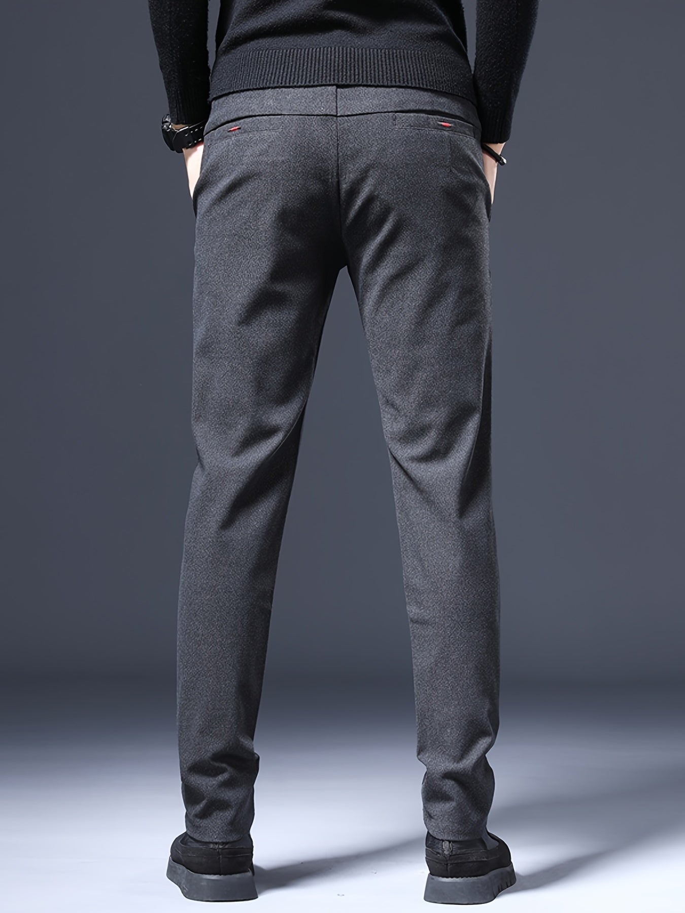 Men's Slim Stretch Business Casual Pants Straight Leg