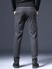 Men's Slim Stretch Business Casual Pants Straight Leg