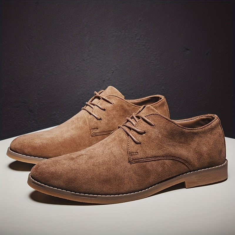 Men's Lace Up Derby Shoes Retro Style for Wedding Party Business