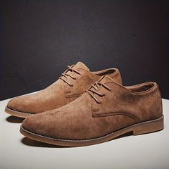 Men's Lace Up Derby Shoes Retro Style for Wedding Party Business