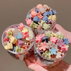 50pcs Small Flower Hair Clip Princess Hairpin Hair Accessories