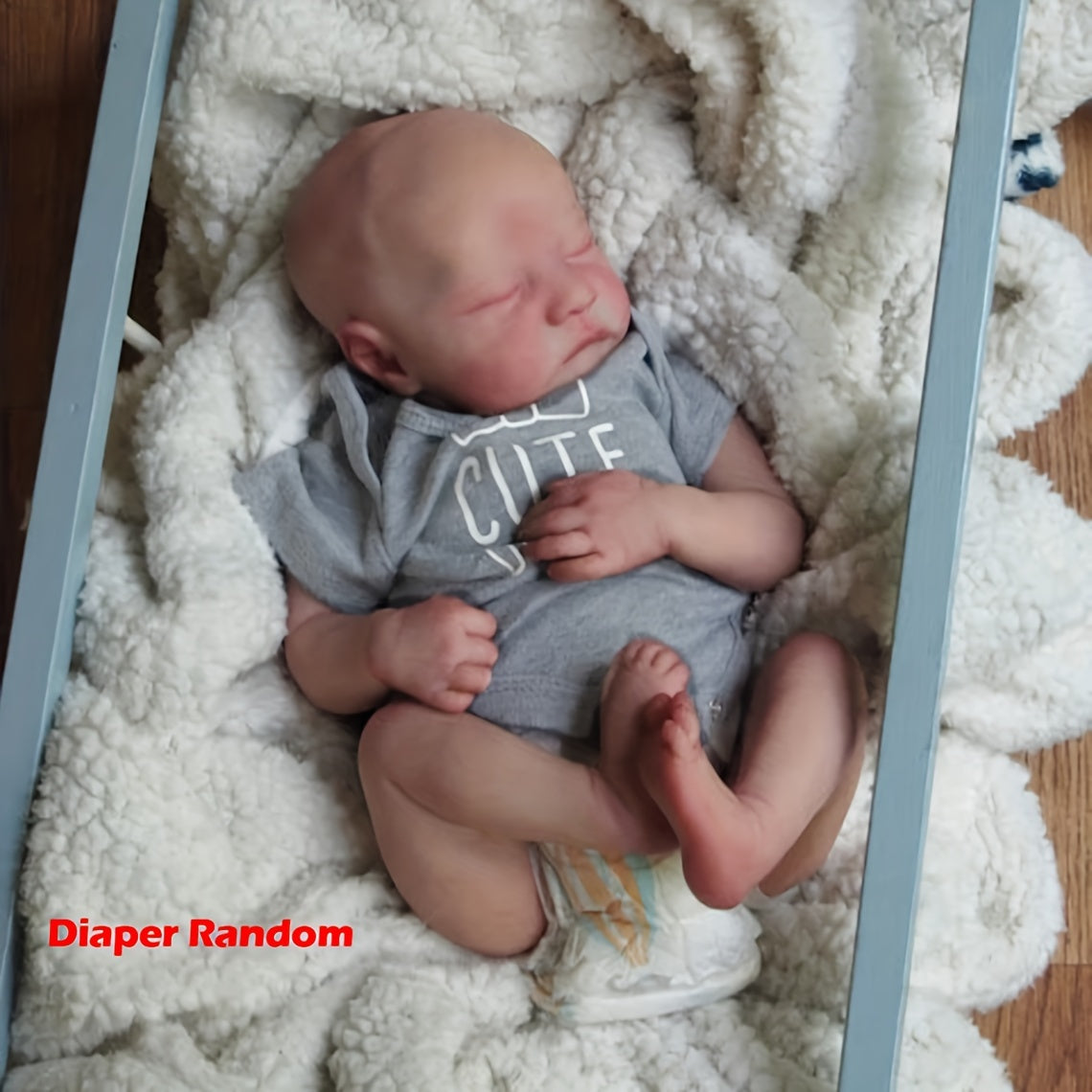Reborn Doll Cloth Body Toy With 3D Handemade Marble Texture Skin