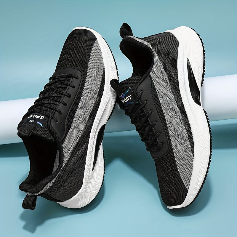 Men's Lightweight Woven Knit Sport Shoes for Running