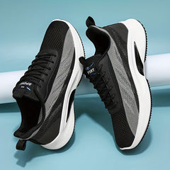 Men's Lightweight Woven Knit Sport Shoes for Running