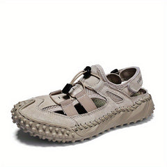 Men's Adjustable Lace Sandals Non Slip Trekking Beach Shoes