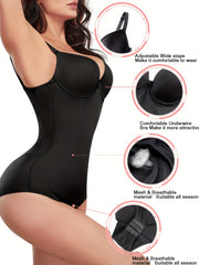 Tummy Control Bodysuit Slimming Compression Slip Body Shaper