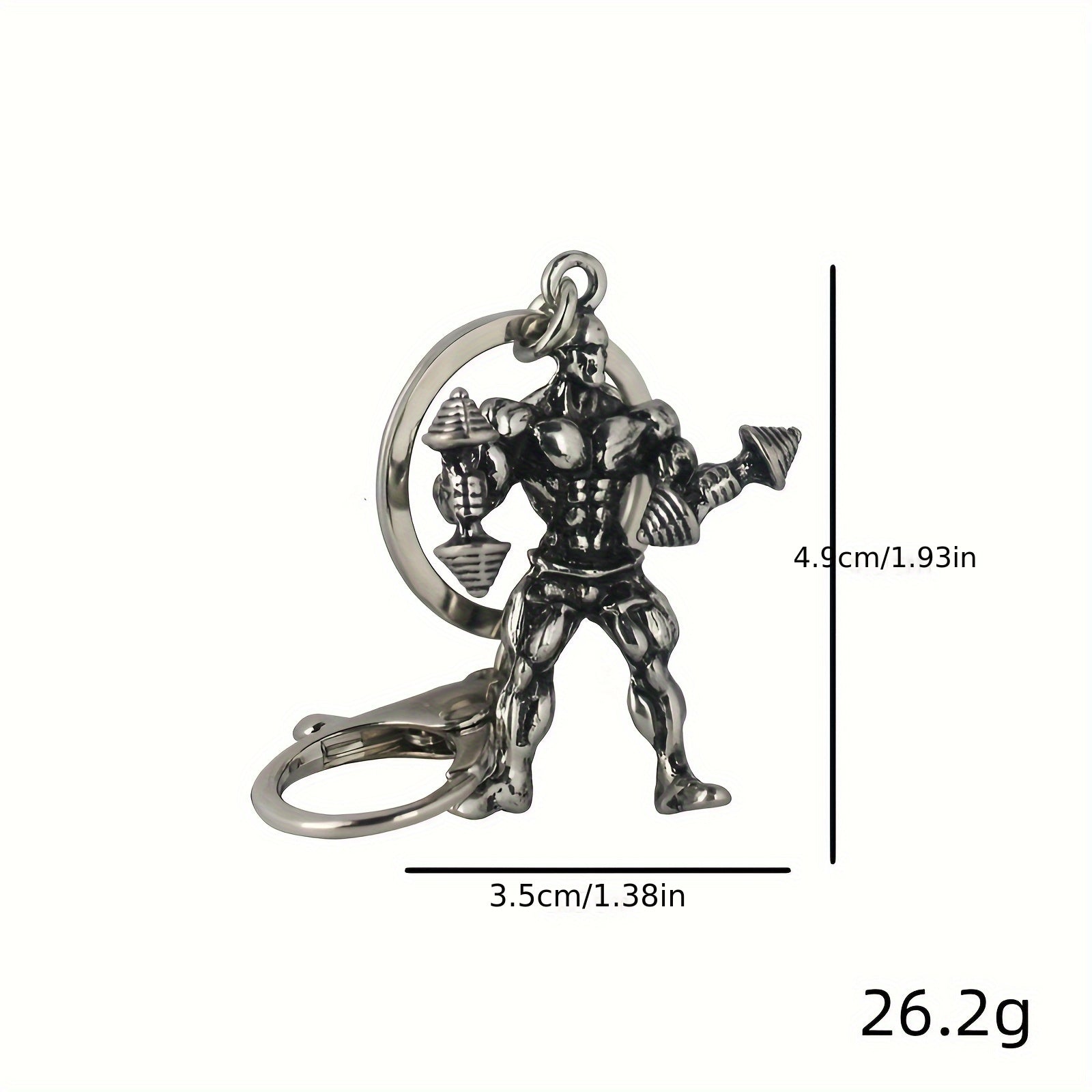 Sports Fitness Metal Keychain Bag Pendant Gift Men Boyfriend