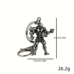 Sports Fitness Metal Keychain Bag Pendant Gift Men Boyfriend