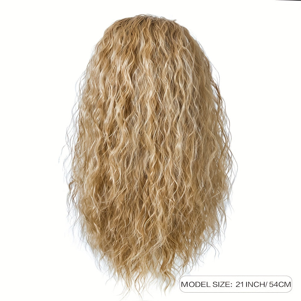 Men's Long Curly Hair Hero Cosplay Wig
