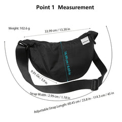 OMOUBOI Small Crossbody Bag Durable Waterproof Sling Bag for Men & Women