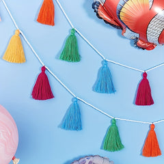 Colorful Tassel Garland Wall Hanging Home Decor 1 Pack