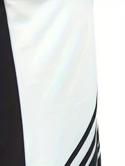 Two Tone Crew Neck Tank Top Summer Sleeveless Women's Clothing