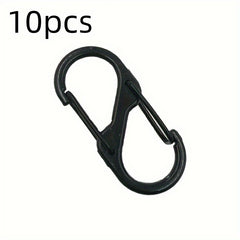10pcs S-shaped Keychain Buckle for Outdoor Activities