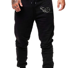 Men's Football Print Drawstring Sweatpants Joggers